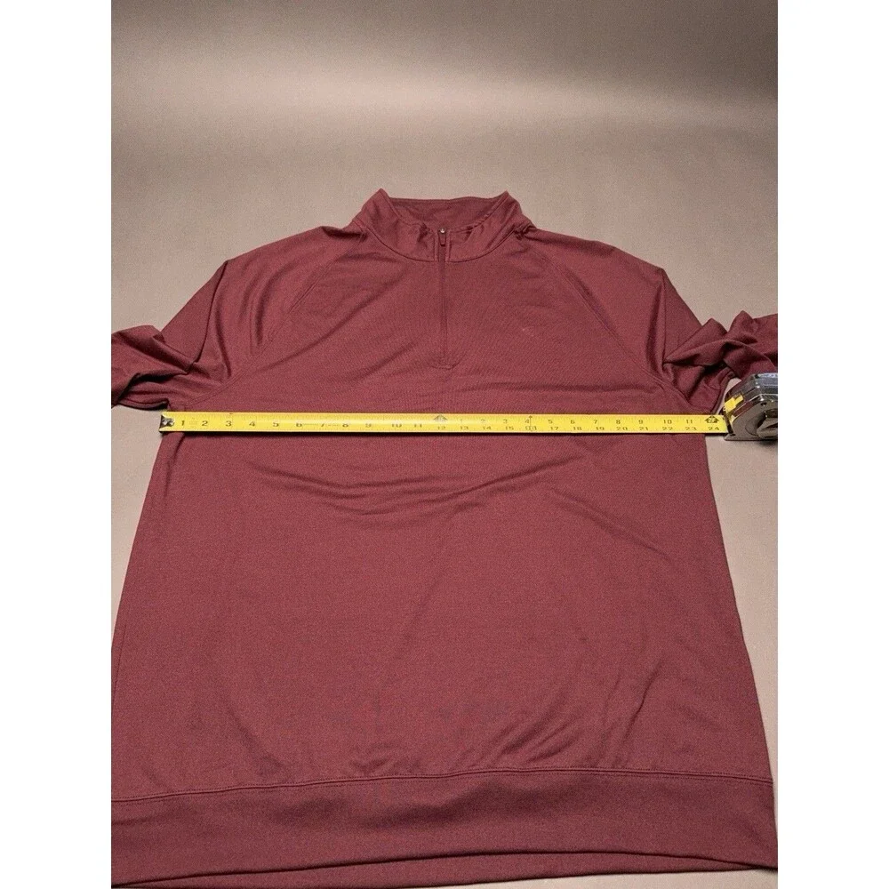 Southern Tide 1/4 Zip Performance Pullover Mens XL Lite Burgundy Stretch